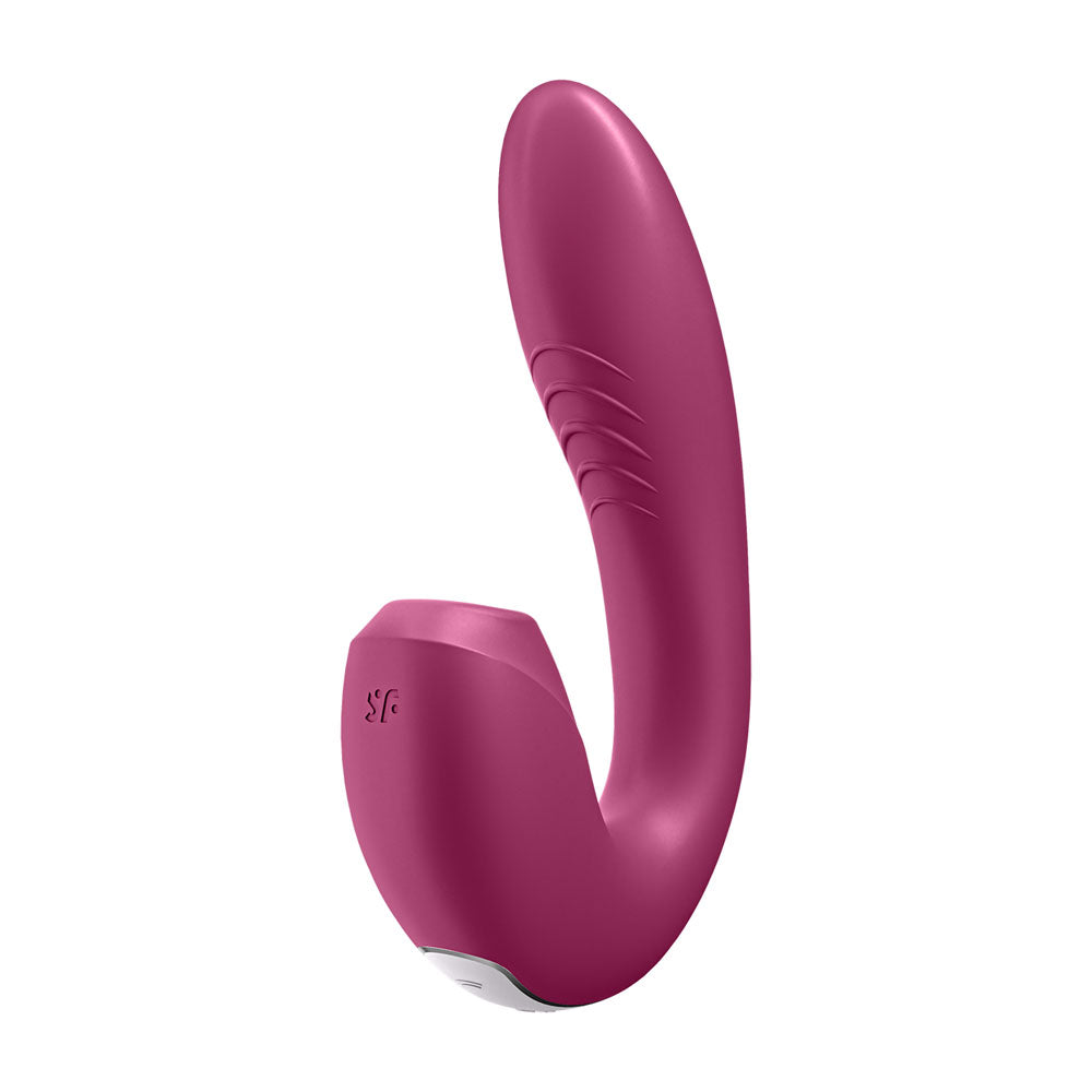 Satisfyer Sunray - Berry USB Rechargeable Vibrator with Air Pulsation & App Control