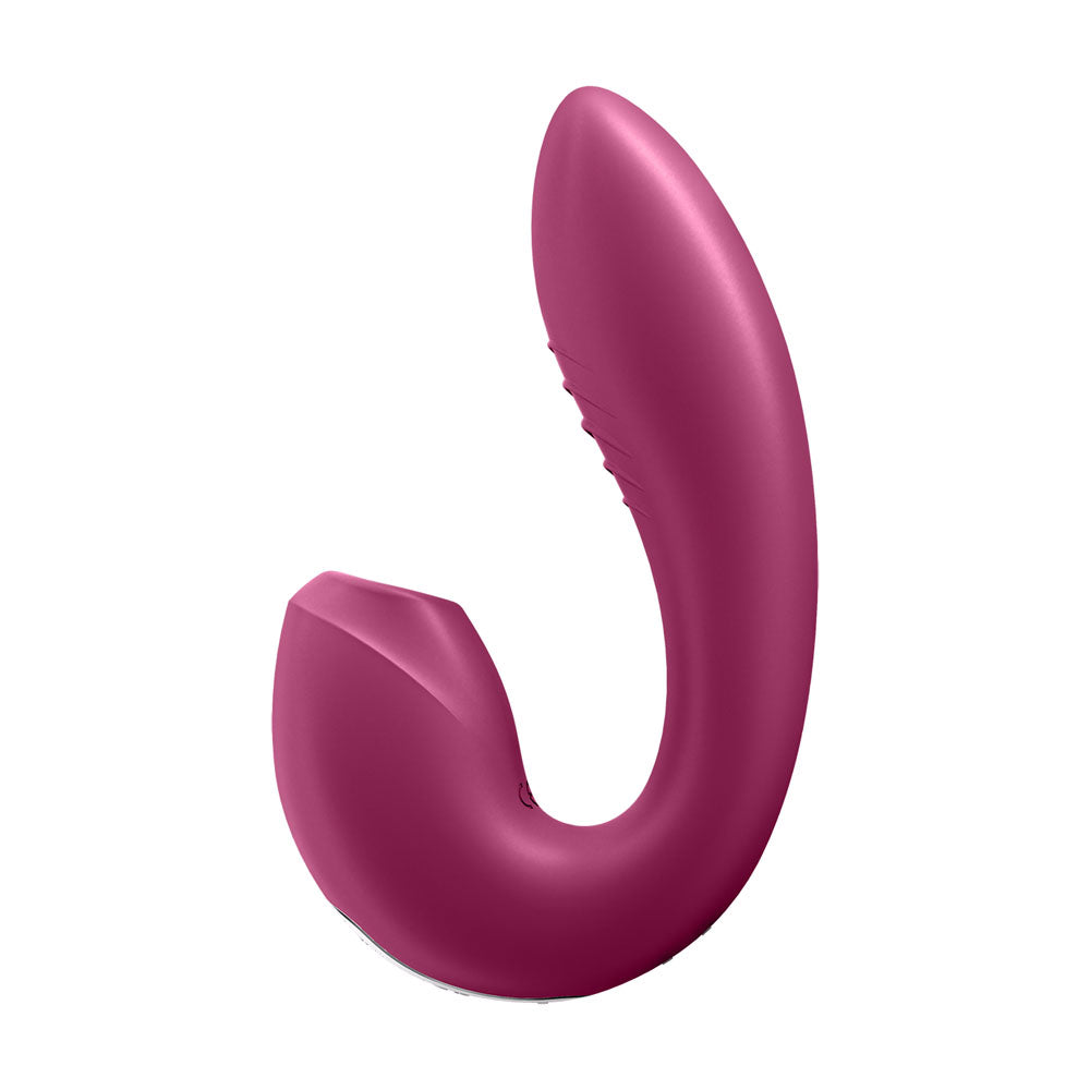 Satisfyer Sunray - Berry USB Rechargeable Vibrator with Air Pulsation & App Control