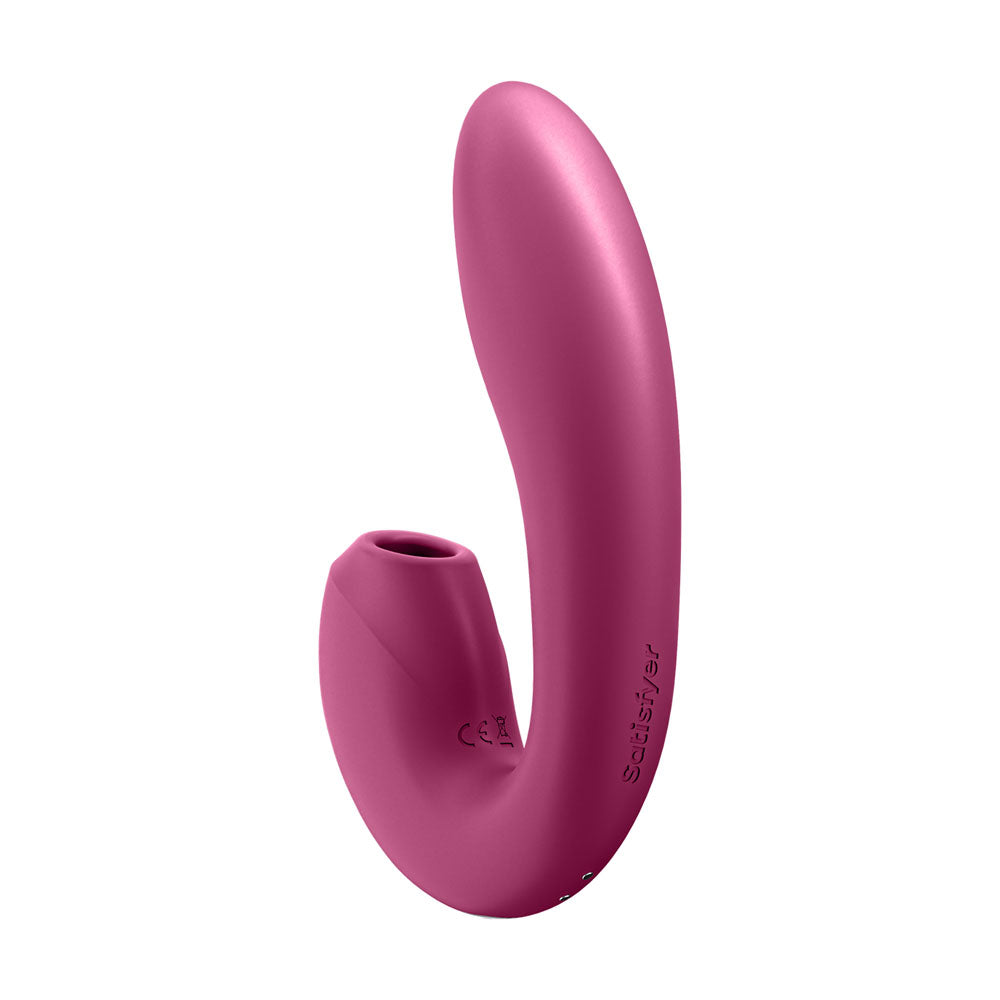 Satisfyer Sunray - Berry USB Rechargeable Vibrator with Air Pulsation & App Control