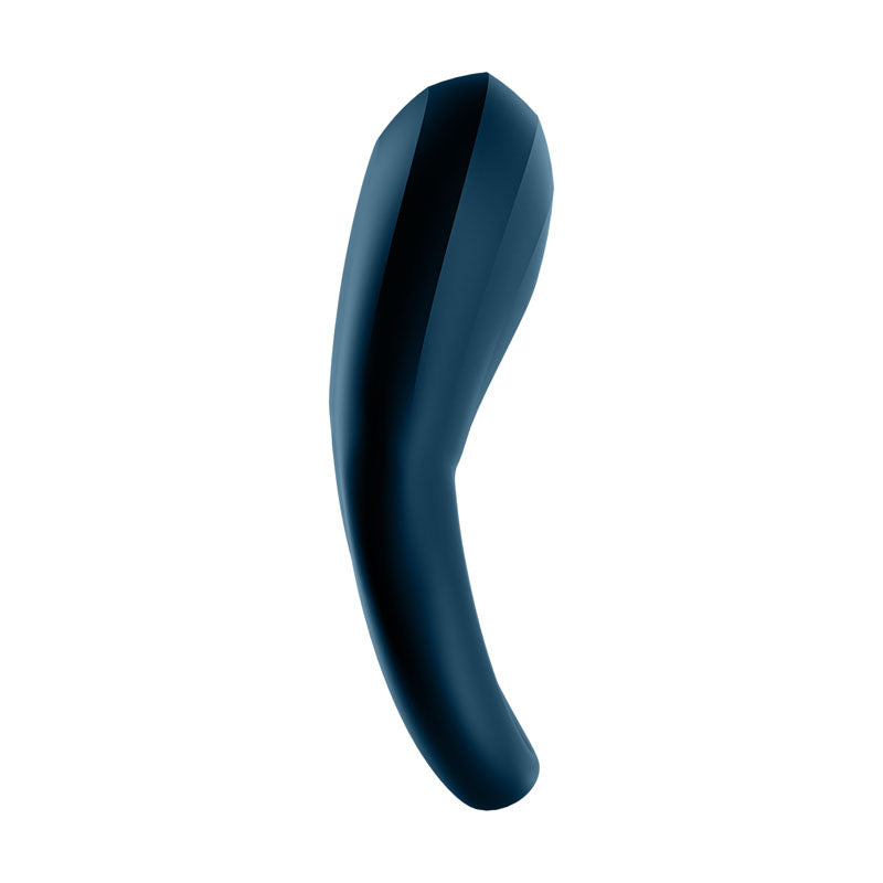 Satisfyer Epic Duo - Navy Blue USB Rechargeable Cock & Balls Ring with App Control