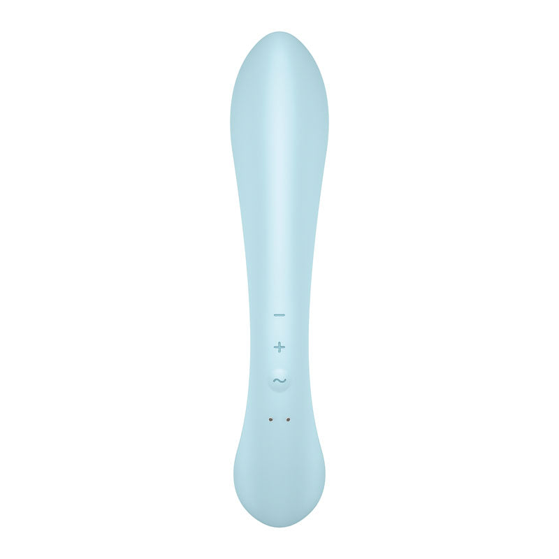 Satisfyer Triple Oh - Light Blue USB Rechargeable Rabbit Vibrator