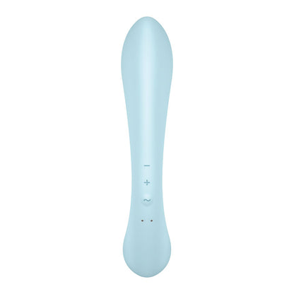 Satisfyer Triple Oh - Light Blue USB Rechargeable Rabbit Vibrator