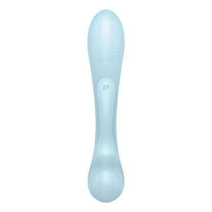 Satisfyer Triple Oh - Light Blue USB Rechargeable Rabbit Vibrator