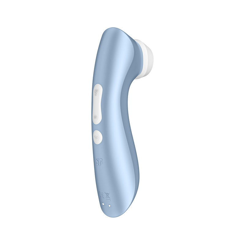 Satisfyer Pro 2+ - Blue Touch-Free USB-Rechargeable Clitoral Stimulator with Vibration