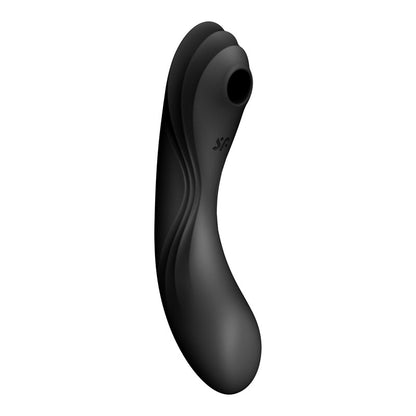 Satisfyer Curvy Trinity 4 - Black USB Rechargeable Air Pulse Stimulator & Vibrator