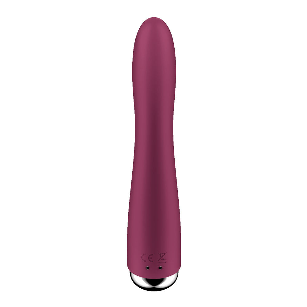 Satisfyer Spinning Vibe 1 - Red - Red 17.8 cm USB Rechargeable Rotating Vibrator