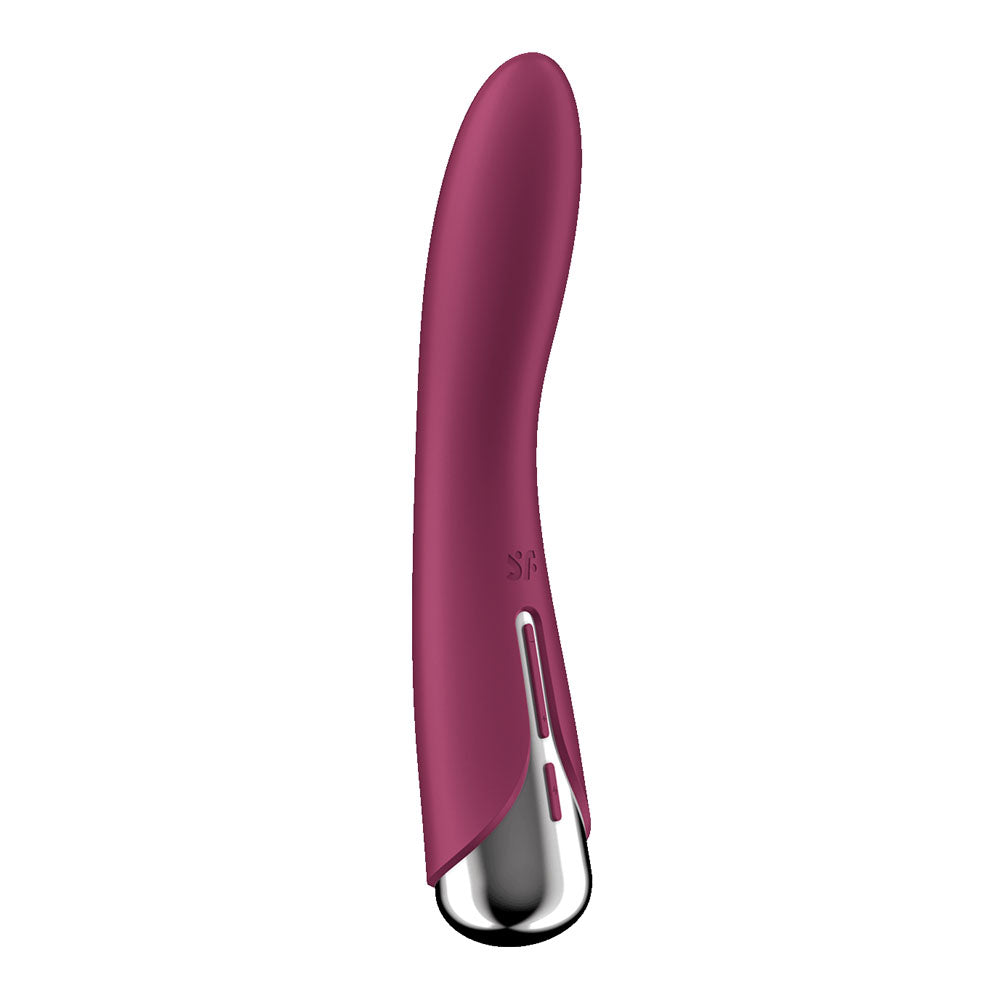 Satisfyer Spinning Vibe 1 - Red - Red 17.8 cm USB Rechargeable Rotating Vibrator