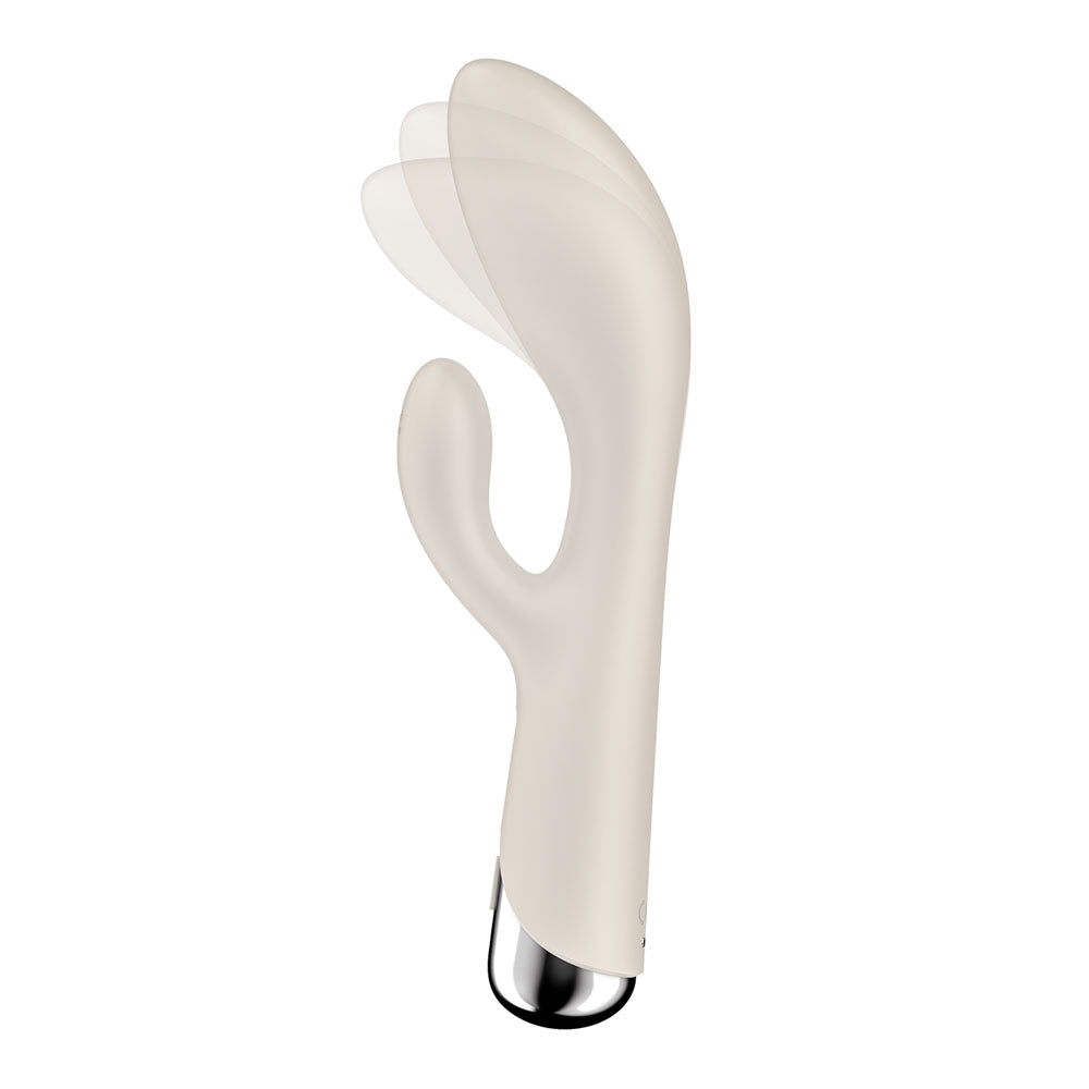 Satisfyer Spinning Rabbit 1 - Beige - Beige 20 cm USB Rechargeable Rotating Rabbit Vibrator