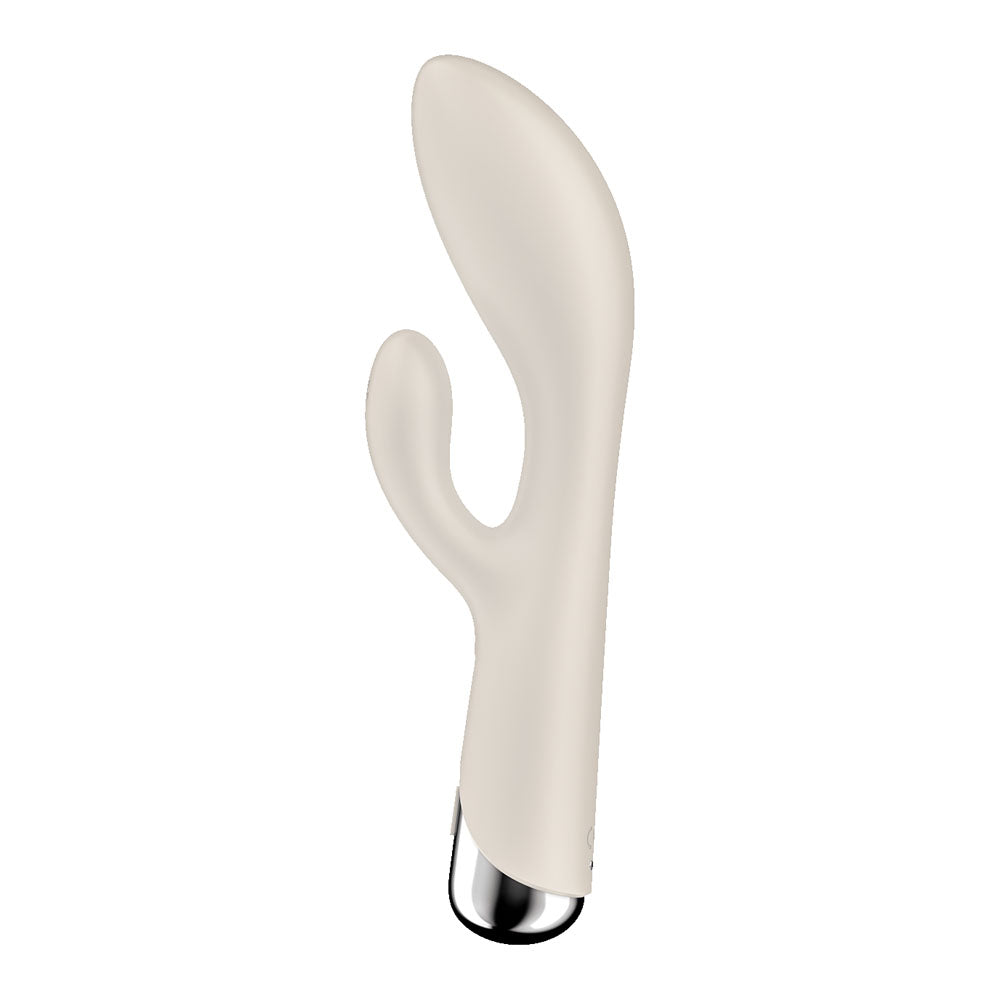 Satisfyer Spinning Rabbit 1 - Beige - Beige 20 cm USB Rechargeable Rotating Rabbit Vibrator