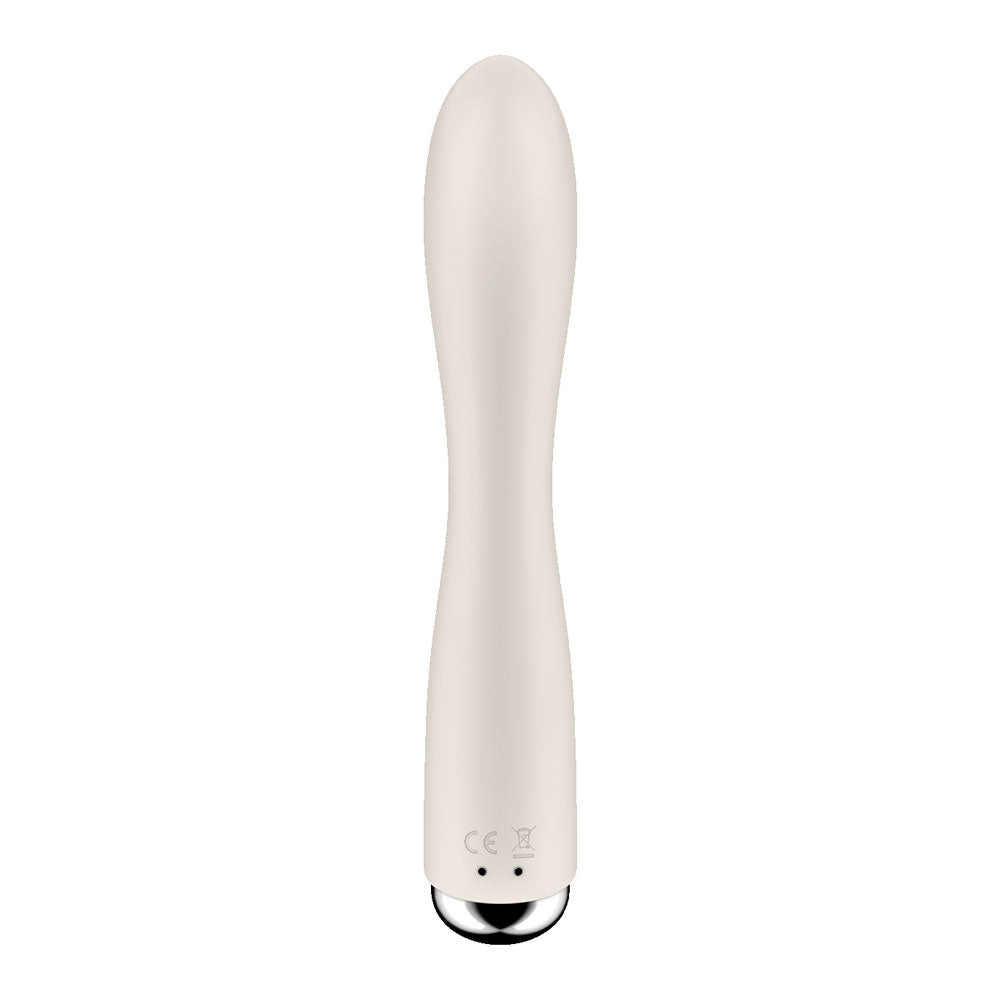 Satisfyer Spinning Rabbit 1 - Beige - Beige 20 cm USB Rechargeable Rotating Rabbit Vibrator