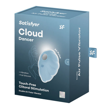 Satisfyer Cloud Dancer - Blue - Blue USB Rechargeable Vibrating Air Pulse Stimulator