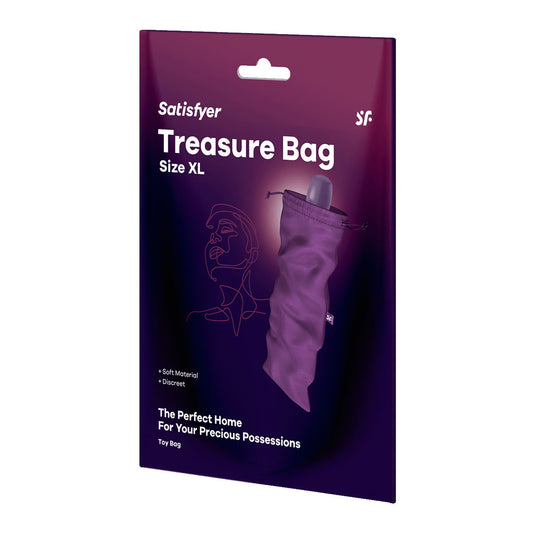 Satisfyer Treasure Bag XLarge - Violet - Violet XL Toy Storage Bag