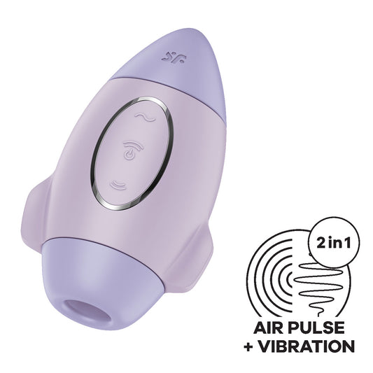 Satisfyer Mission Control - Violet - Violet USB Rechargeable Vibrating Air Pulse Stimulator