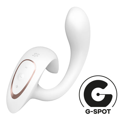 Satisfyer G For Goddess 1 - White - White USB Rechargeable Vibrator with Clit Stim