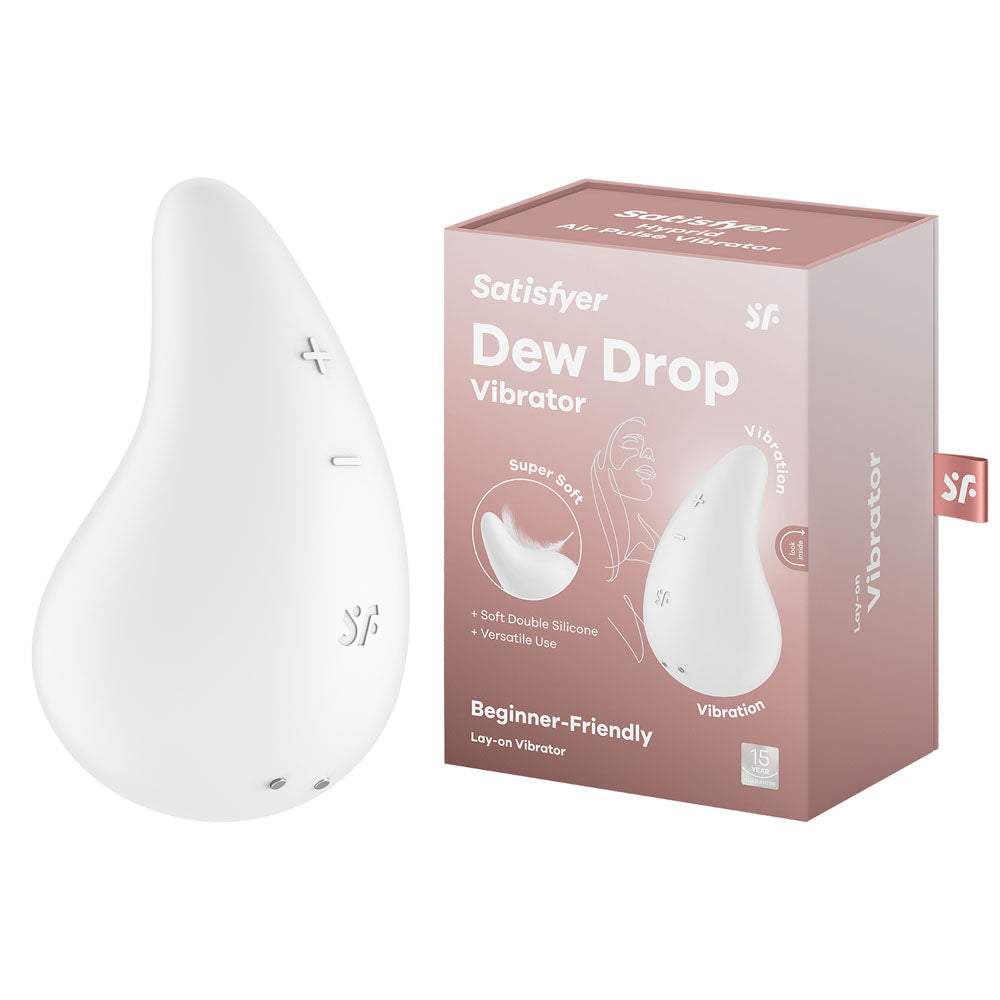 Satisfyer Dew Drop - White USB Rechargeable Stimulator