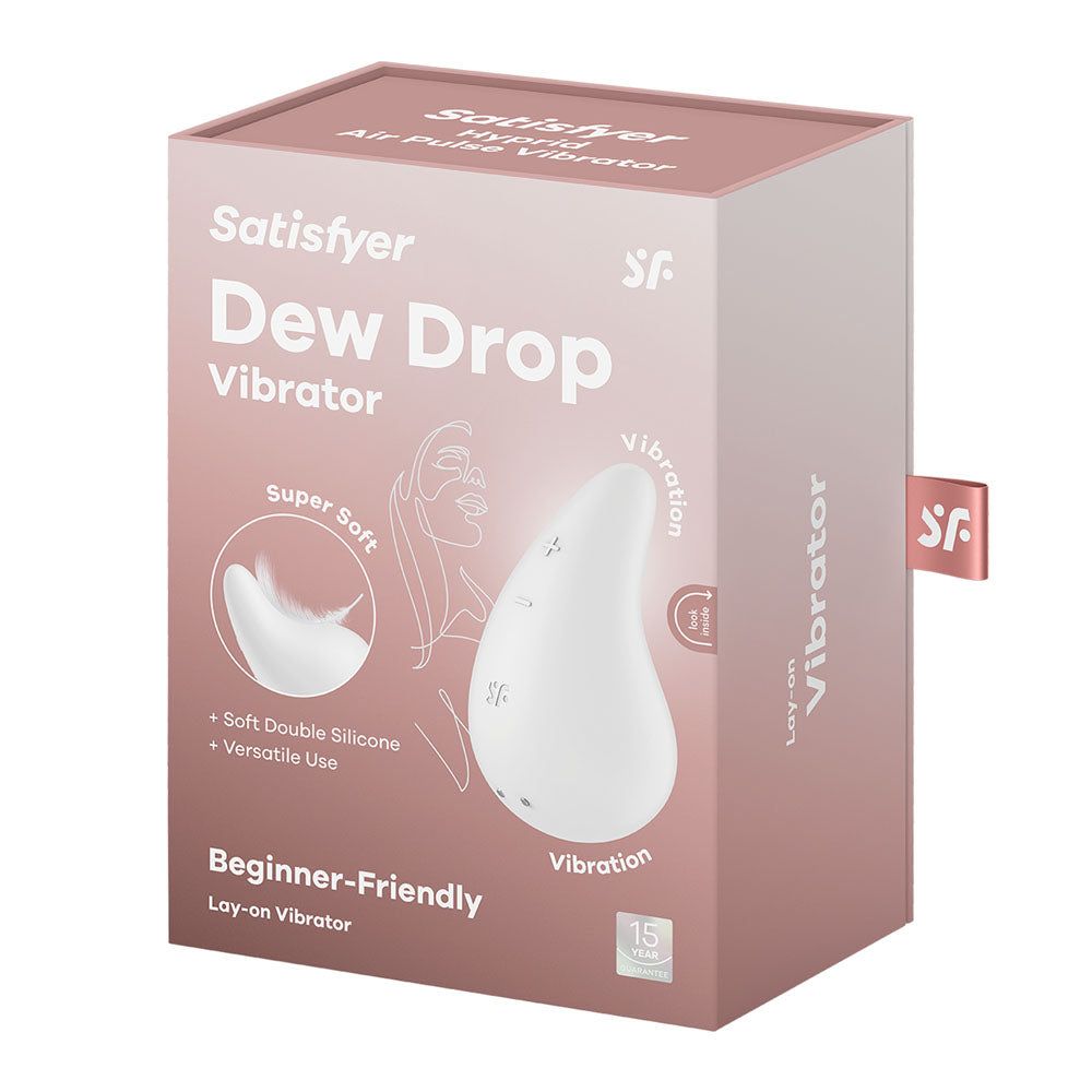 Satisfyer Dew Drop - White USB Rechargeable Stimulator