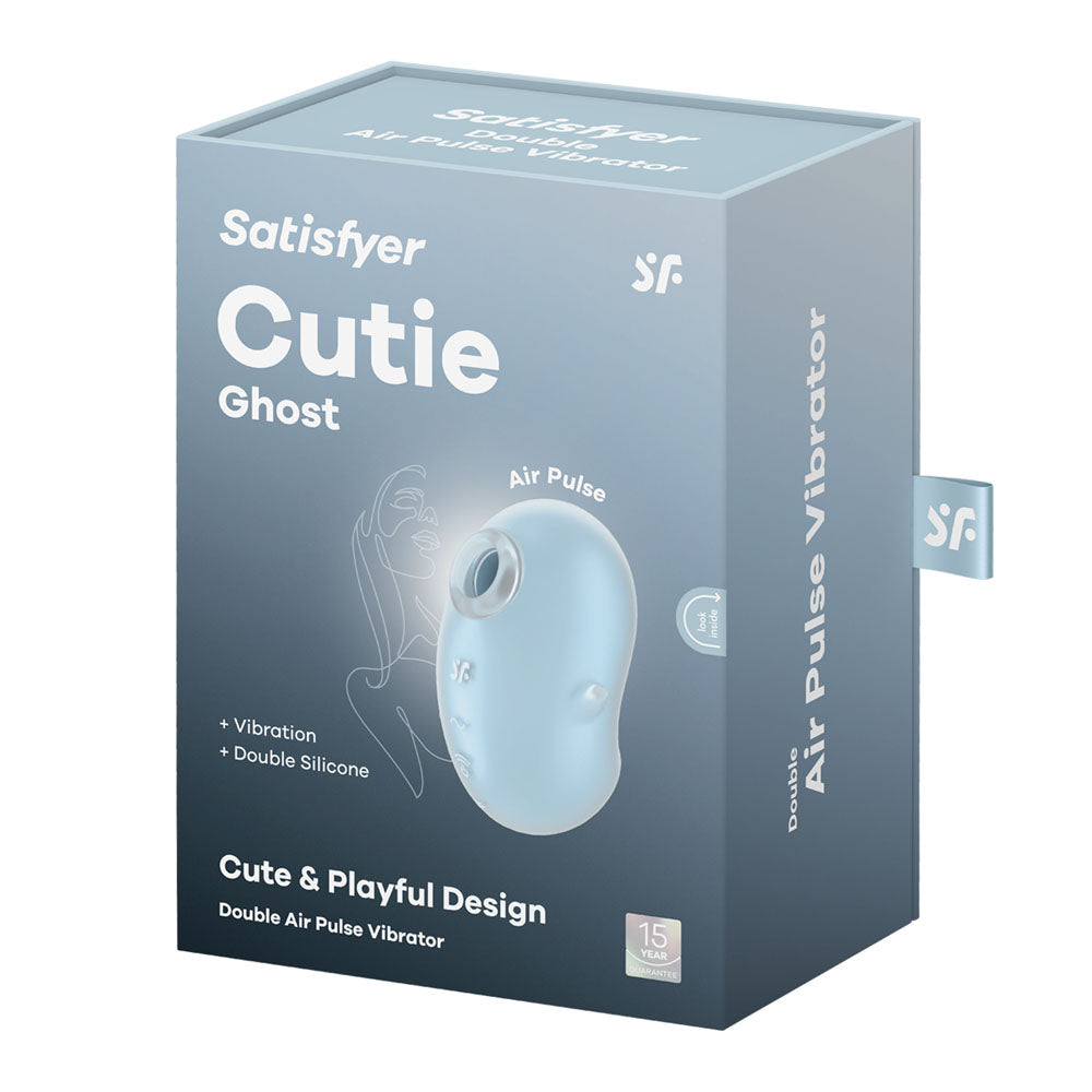 Satisfyer Cutie Ghost - Blue - Blue USB Rechargeable Air Pulse Stimulator