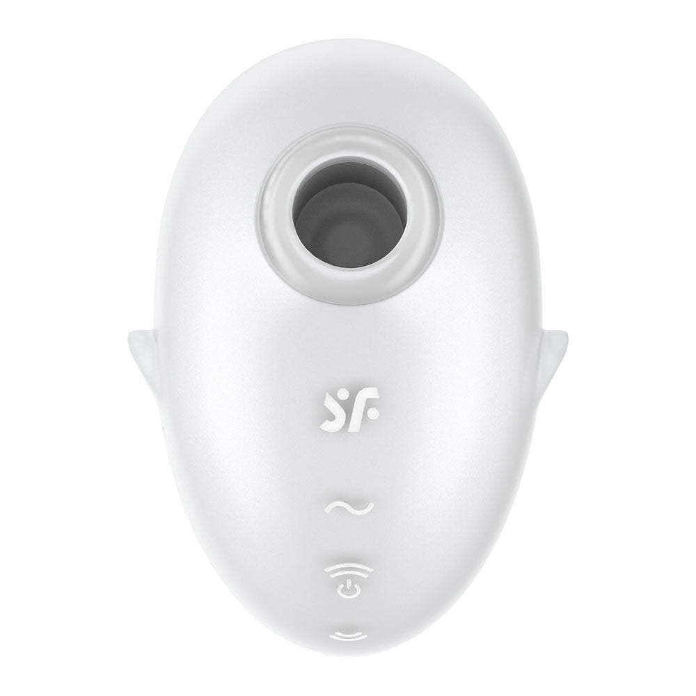 Satisfyer Cutie Ghost - White - White USB Rechargeable Air Pulse Stimulator