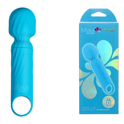 Maia DOLLY - Blue - Blue 12.7 cm USB Rechargeable Massage Wand