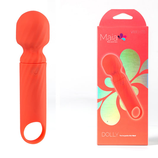 Maia DOLLY - Orange - Orange 12.7 cm USB Rechargeable Massage Wand