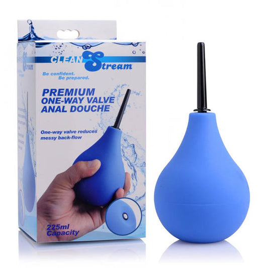 CleanStream Premium One-Way Valve Anal Douche - Blue Unisex Douche