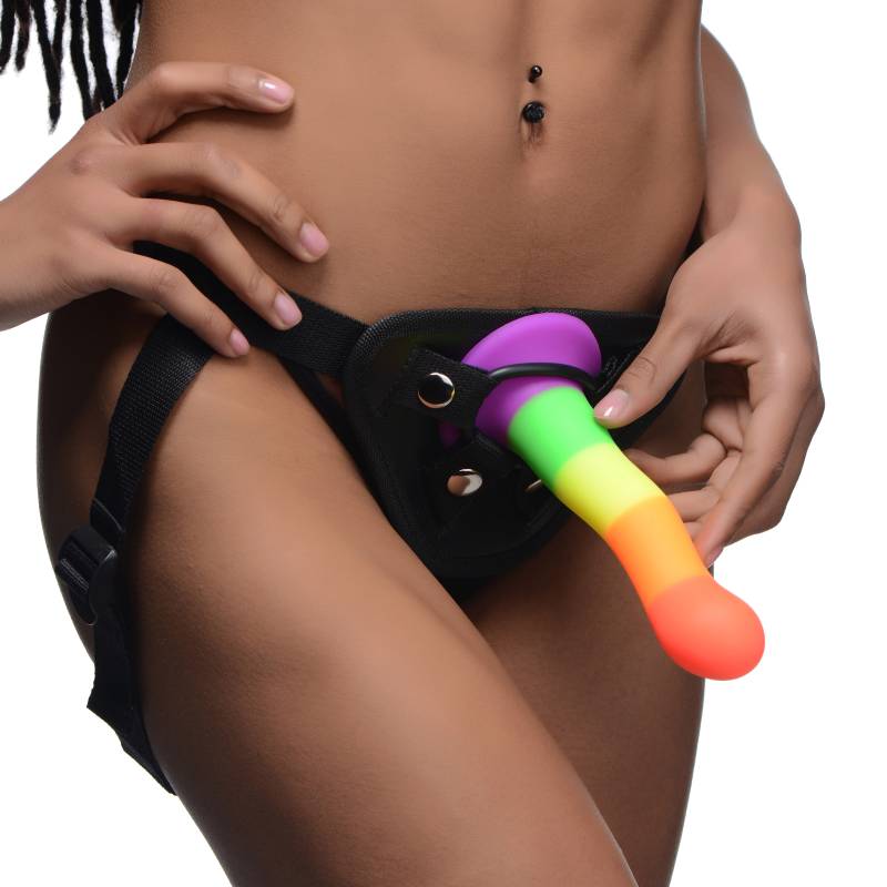 Strap-U Proud - Rainbow 18.3 cm Strap-On