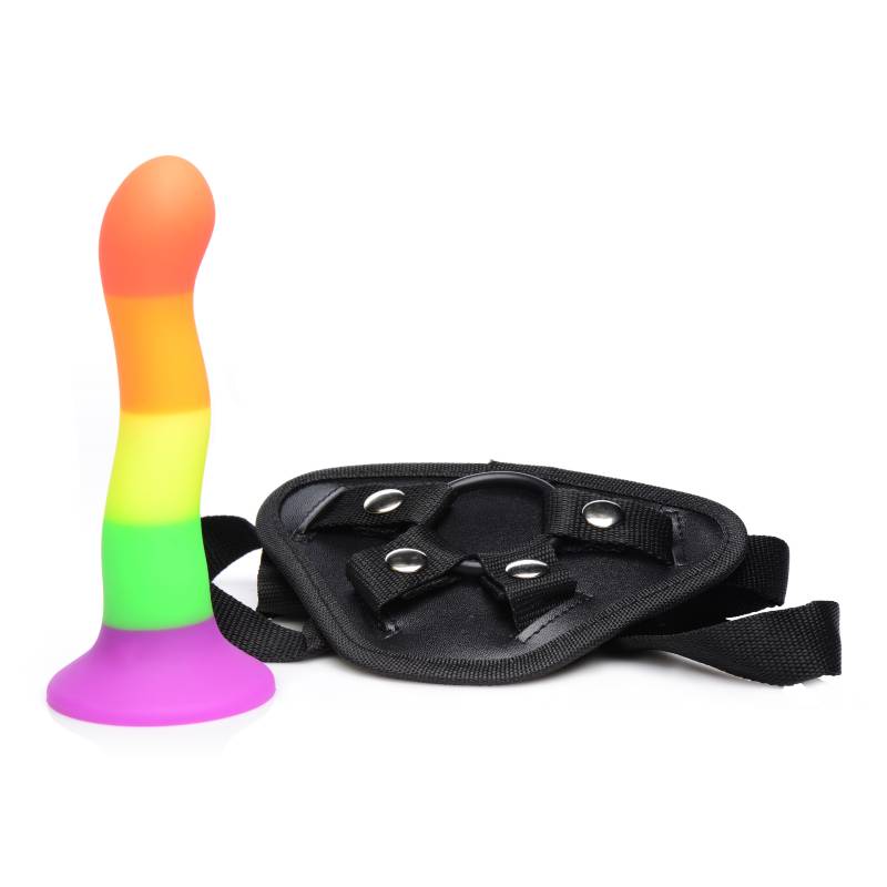 Strap-U Proud - Rainbow 18.3 cm Strap-On