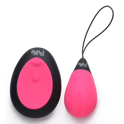 Bang! 10X Vibrating Egg & Remote - Pink USB Rechargeable Egg with Wireless Remote