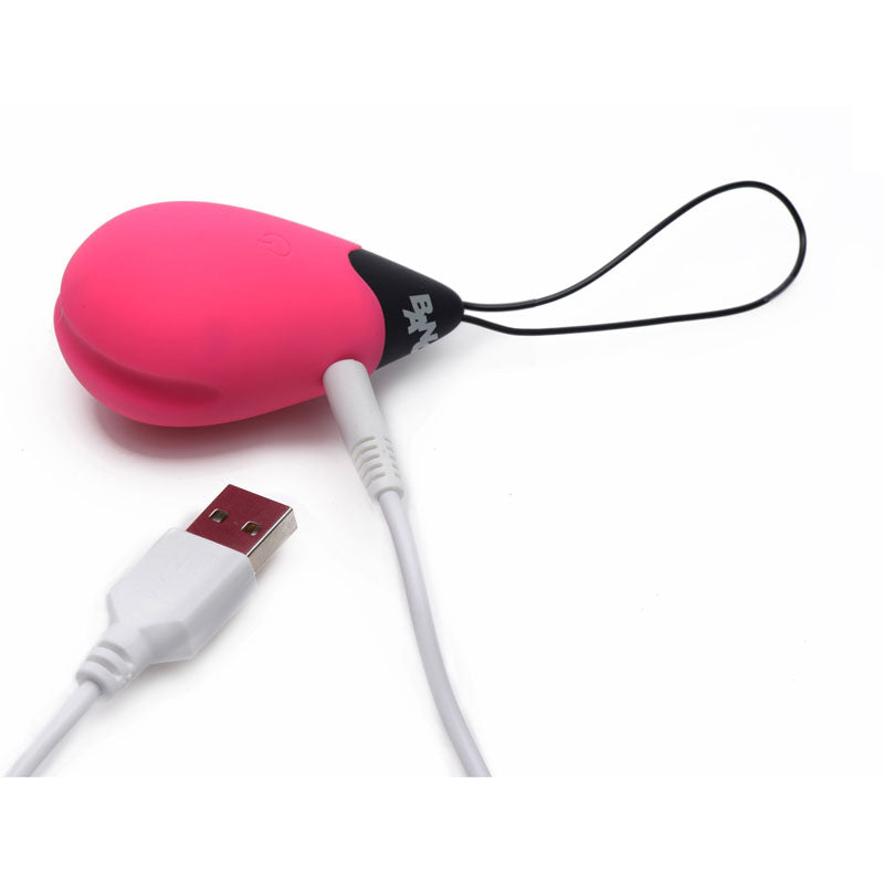 Bang! 10X Vibrating Egg & Remote - Pink USB Rechargeable Egg with Wireless Remote