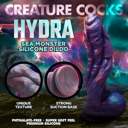 Creature Cocks Hydra Silicone Dildo - Coloured 26.9 cm Fantasy Sea Monster Dildo