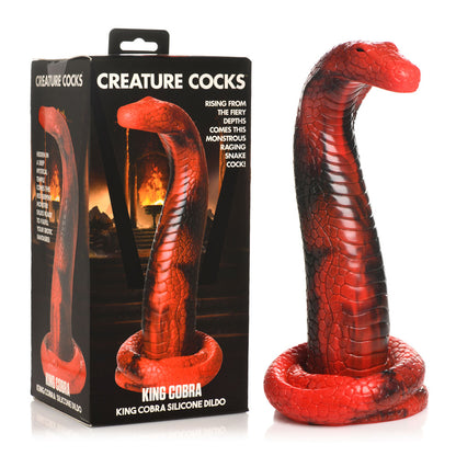 Creature Cocks King Cobra Silicone Dildo - Red 21.4 cm Fantasy Dildo