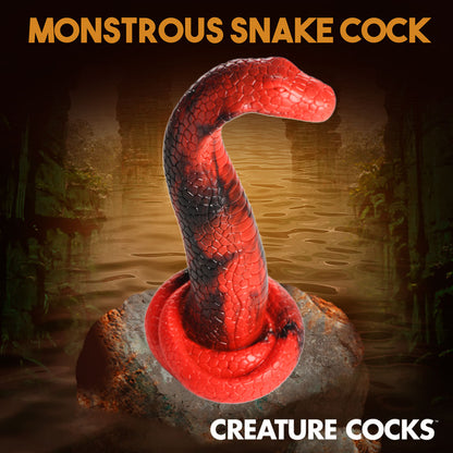 Creature Cocks King Cobra Silicone Dildo - Red 21.4 cm Fantasy Dildo