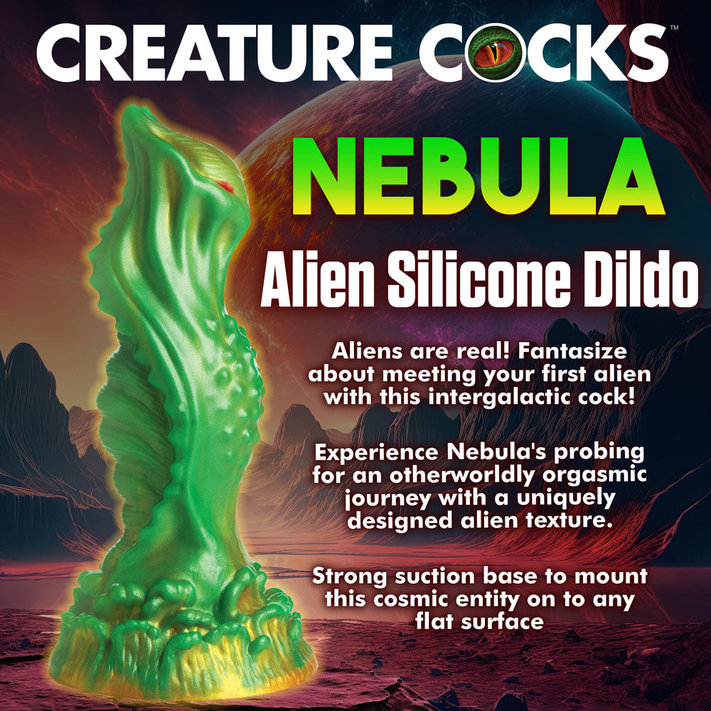 Creature Cocks Nebula - Green 19.3 cm Alien Fantasy Dildo