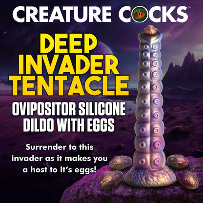 Creature Cocks Deep Invader - Multi-Coloured 22.9 cm Ovipositor Fantasy Dildo