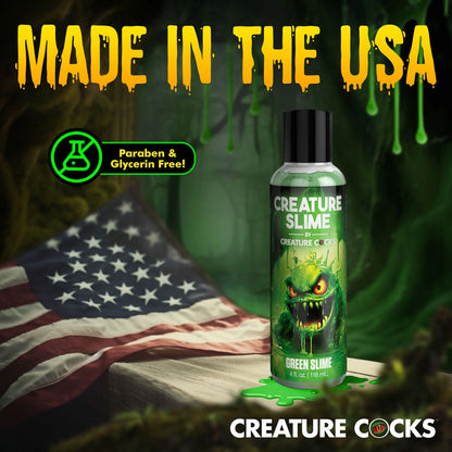 Creature Slime by Creature Cocks - Green Slime - Green Water Based Lubricant - 118 ml Bottle