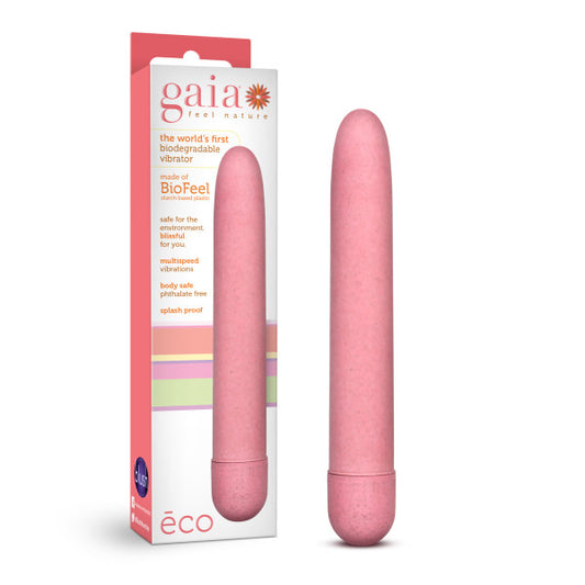 Gaia - Eco - Coral Pink 17.8 cm (7) Vibrator