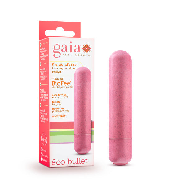 Gaia Eco Bullet - Coral Pink 8.9 cm (3.5) Bullet