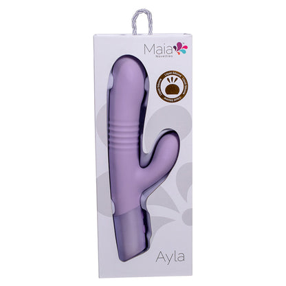 Maia AYLA - Lavender 24.4 cm USB Rechargeable Thrusting Rabbit Vibrator