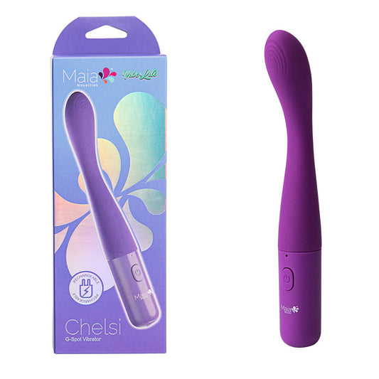 Maia CHELSI - Purple 17.8 cm USB Rechargeable Vibrator