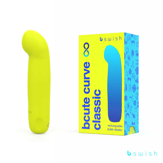 Bcute Curve Infinite Classic - Citrus Yellow - Yellow 10 cm USB Rechargeable Vibrator