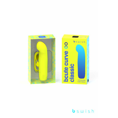 Bcute Curve Infinite Classic - Citrus Yellow - Yellow 10 cm USB Rechargeable Vibrator