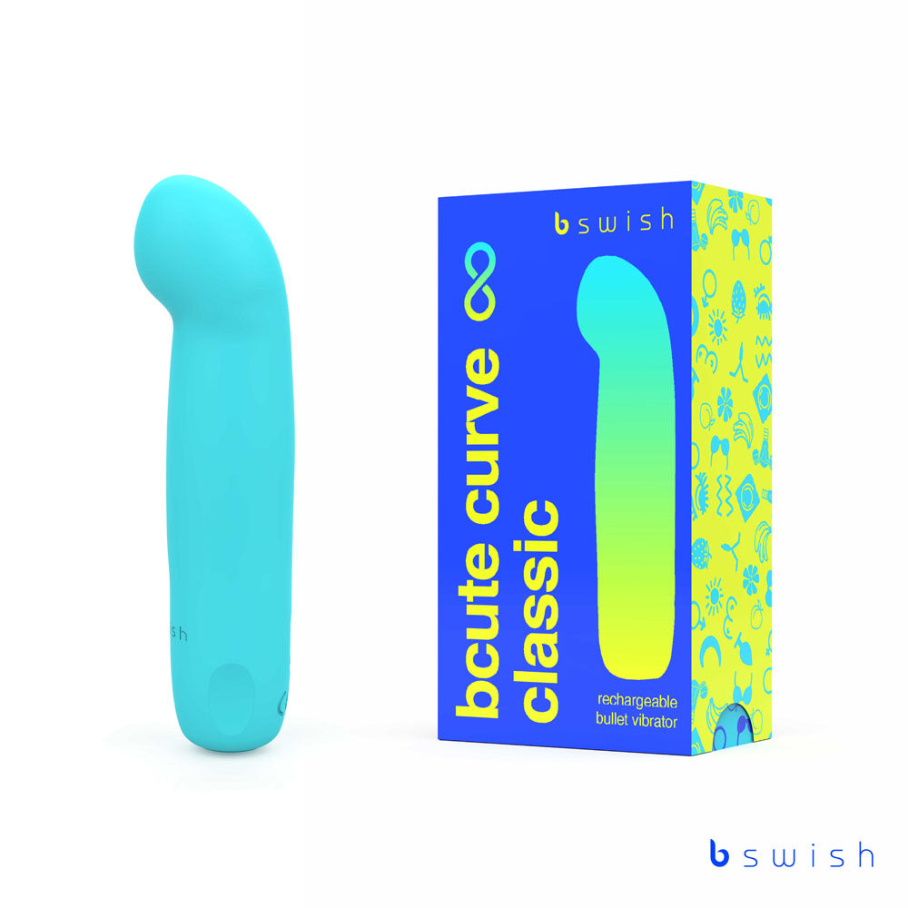 Bcute Curve Infinite Classic - Electric Blue - Blue 10 cm USB Rechargeable Vibrator