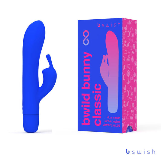 Bwild Classic Bunny Infinite - Pacific Blue - Pacific Blue 15.2 cm USB Rechargeable Rabbit Vibrator