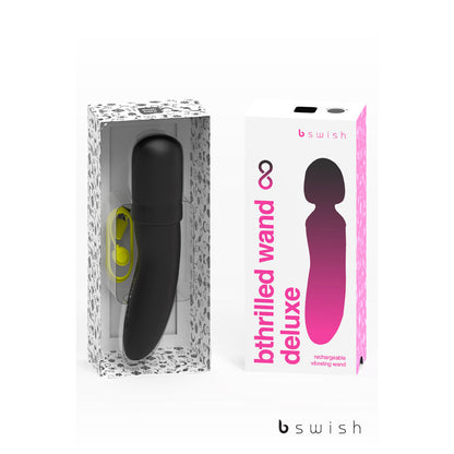 Bthrilled Premium - Noir?????????????? - Black 21 cm USB Rechargeable Massage Wand