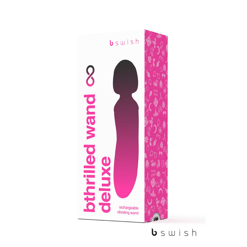 Bthrilled Premium - Noir?????????????? - Black 21 cm USB Rechargeable Massage Wand