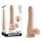 Evolved PEEK A BOO VIBRATING DILDO LIGHT - Flesh 20.3 cm USB Rechargeable Vibrating Uncut Dong