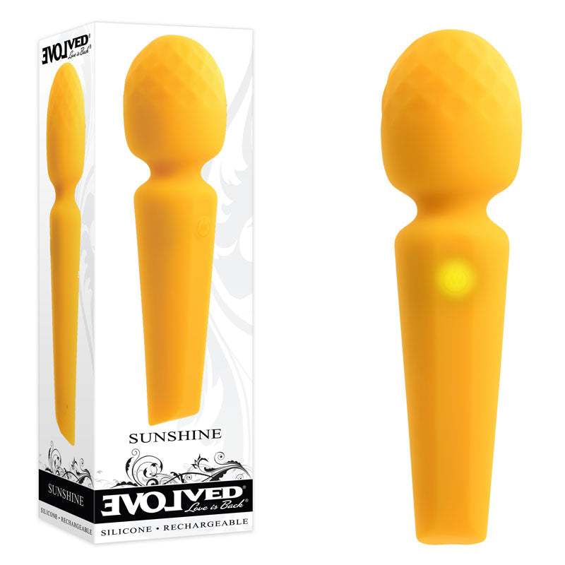 Evolved SUNSHINE - Yellow 17 cm USB Rechargeable Massage Wand