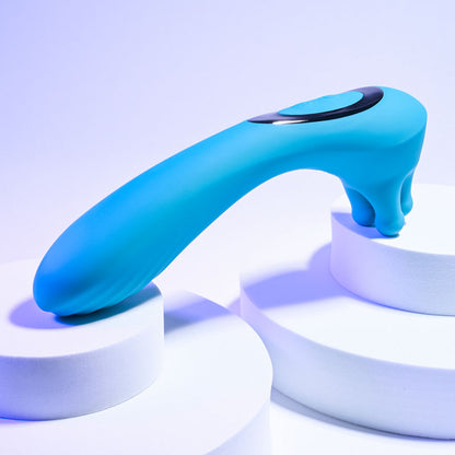 Evolved HEADS OR TAILS - Blue 19.3 cm USB Rechargeable Dual Ended Massager