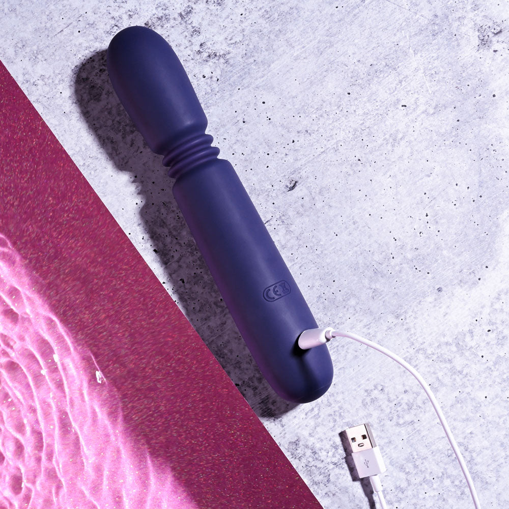 Evolved HANDY THRUSTER - Purple 20.3 cm USB Rechargeable Thrusting Vibrator