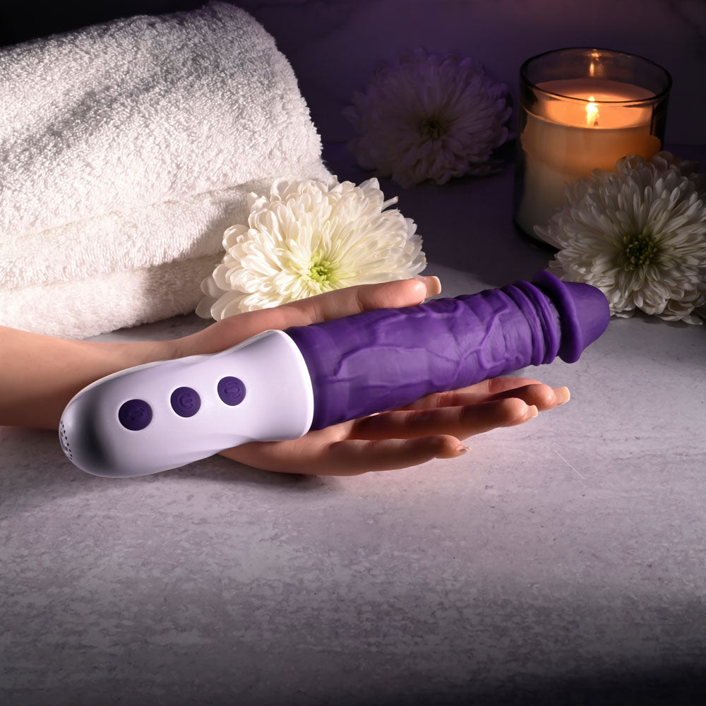 Evolved PLUM THRUST - Purple 29 cm USB Rechargeable Thrusting Vibrator